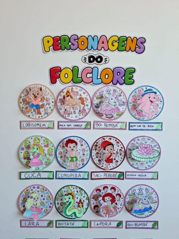 Mural - Personagens do folclore